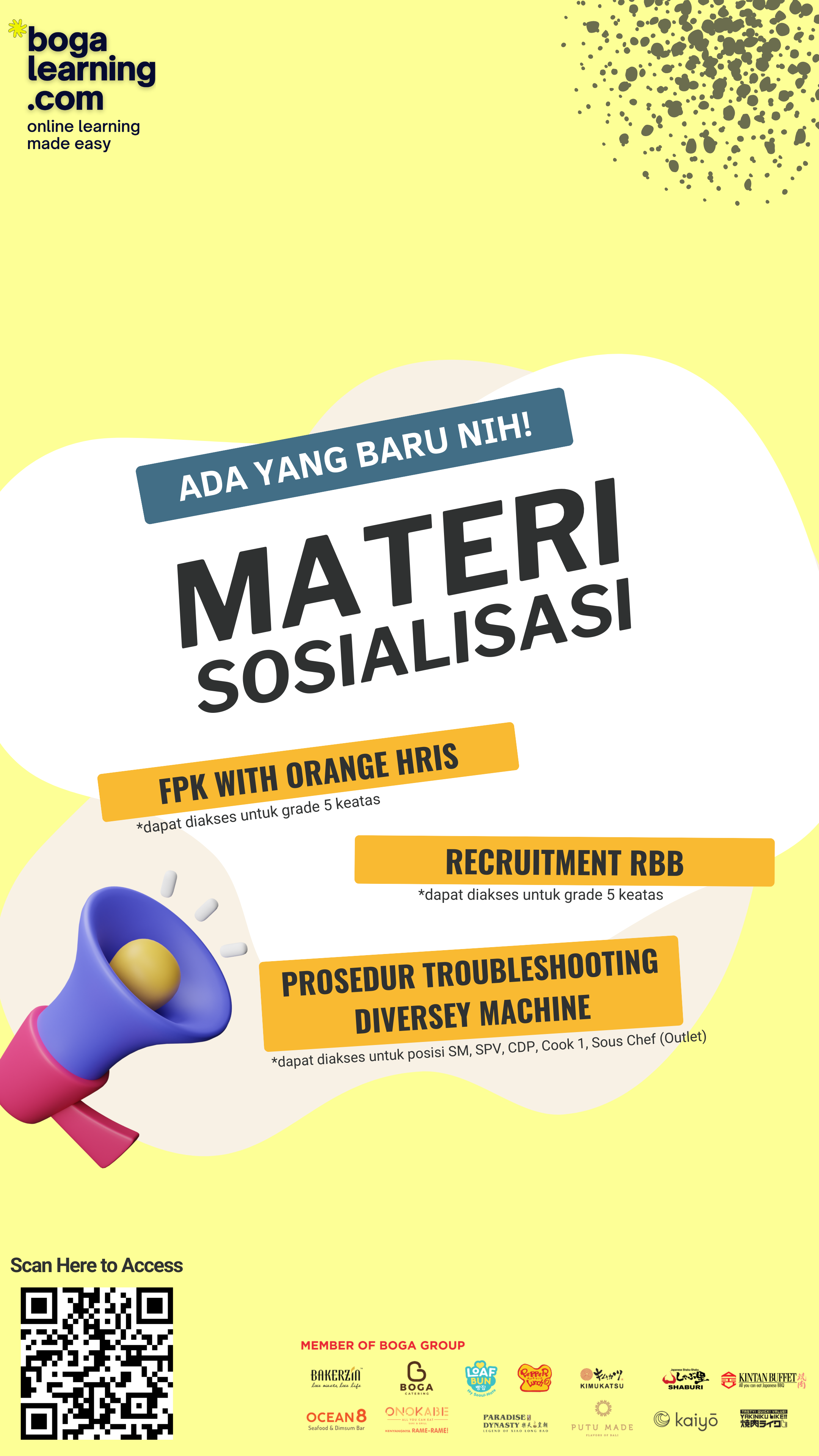 Ada materi sosialisasi baru nih, untuk Boga People yang belum tau bisa langsung dilihat materi nya melalui link berikut http: